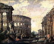 Giovanni Paolo Panini Ancient Roman Ruins France oil painting artist
